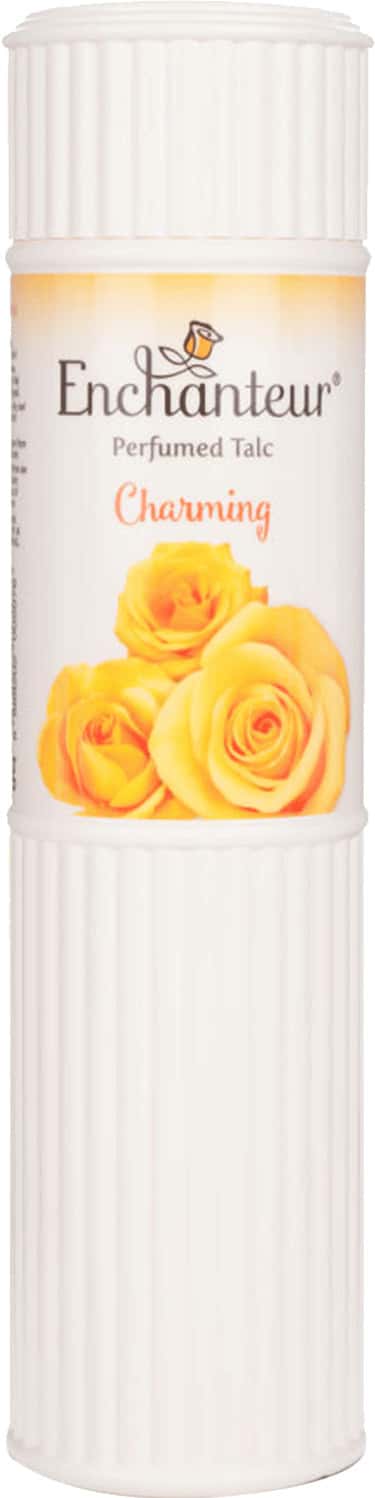 Enchanteur Charming Perfumed Talc For Women 250g With Roses Muguets & Cedarwood Extracts