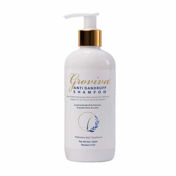 Groviva Anti-Dandruff Shampoo 300 Ml | Reduces Dandruff | Dry Frizzy Hair (Pack Of 4)