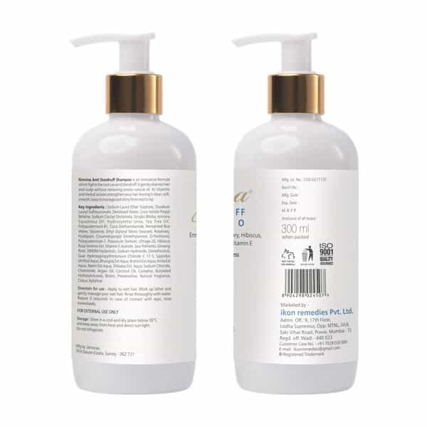 Groviva Anti-Dandruff Shampoo 300 Ml | Reduces Dandruff | Dry Frizzy Hair (Pack Of 4)