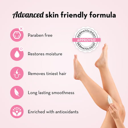 Plush Hair Removal Cream 50G For All Skin Types