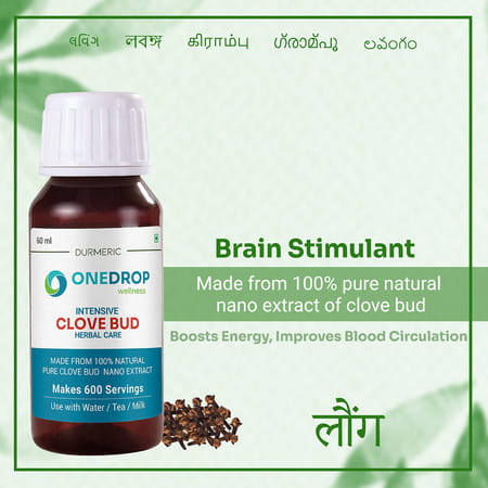 Durmeric Onedrop Intensive Clove Bud Herbal Drops- 60 Ml