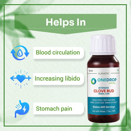Durmeric Onedrop Intensive Clove Bud Herbal Drops- 60 Ml