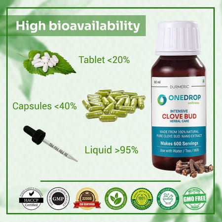 Durmeric Onedrop Intensive Clove Bud Herbal Drops- 60 Ml