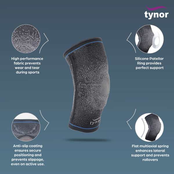 Tynor Knee Support Urbane Grey Xl 1 Unit
