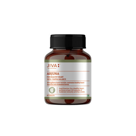 Jiva Arjuna Tablets|Promotes Heart Health|Maintain Cholestrol Level - 60 Tabs (Pack Of 4)