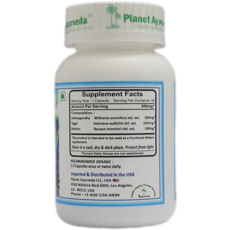 Planet Ayurveda Stress Support - 60 Capsules