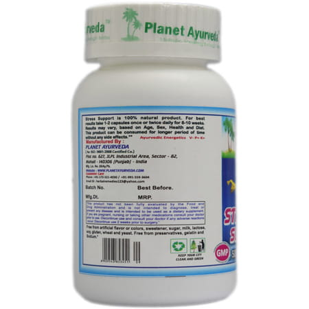 Planet Ayurveda Stress Support - 60 Capsules