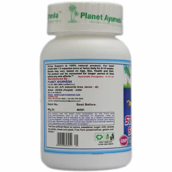 Planet Ayurveda Stress Support - 60 Capsules