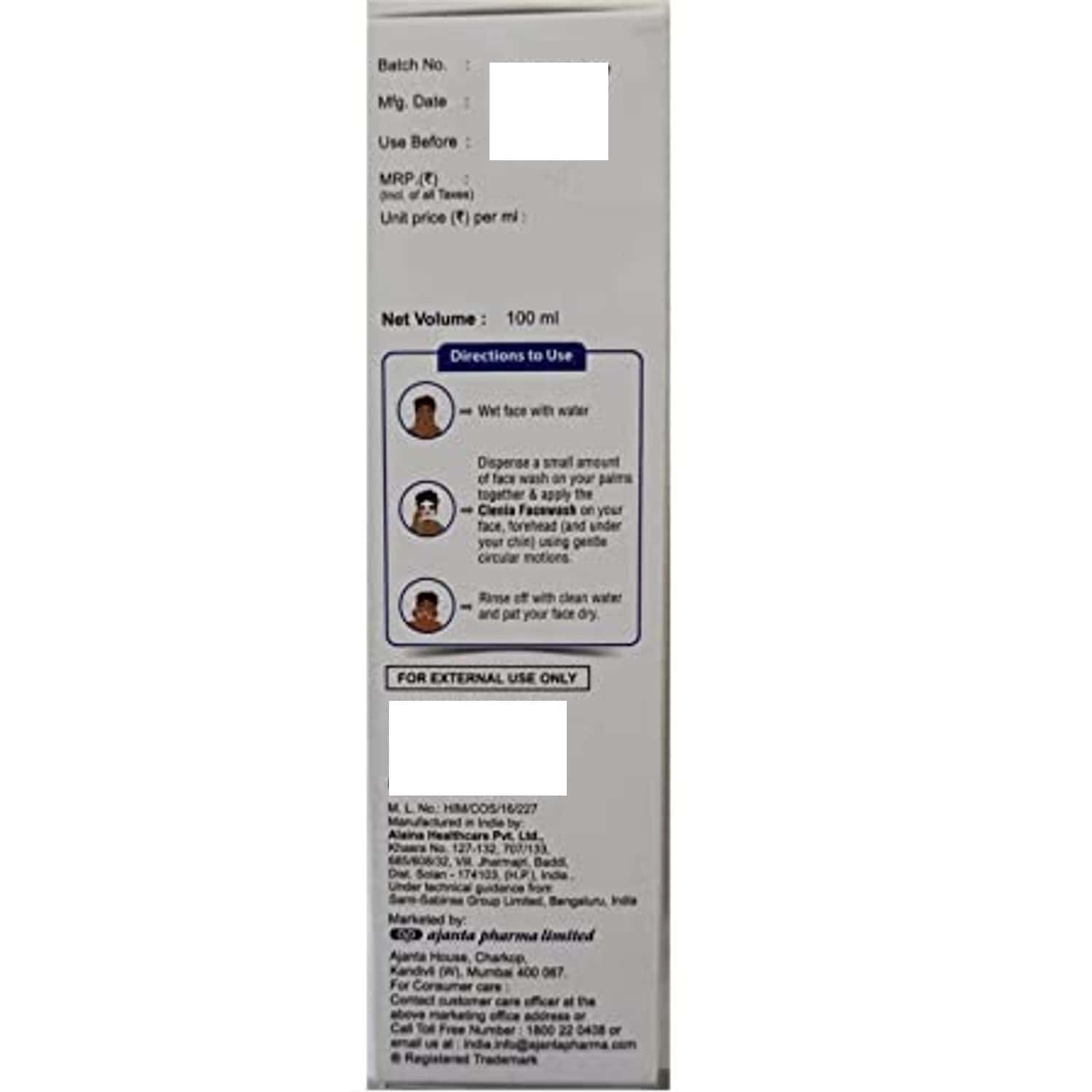 Buy CLENIA SKIN REJUVENATING FACE WASH EXFOLIATES, CLEANSES