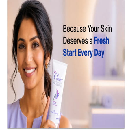 New Clenia Skin Rejuvenating Face Wash Exfoliates Cleanses Rejuvenates For Normal & Oily Skin 100Ml