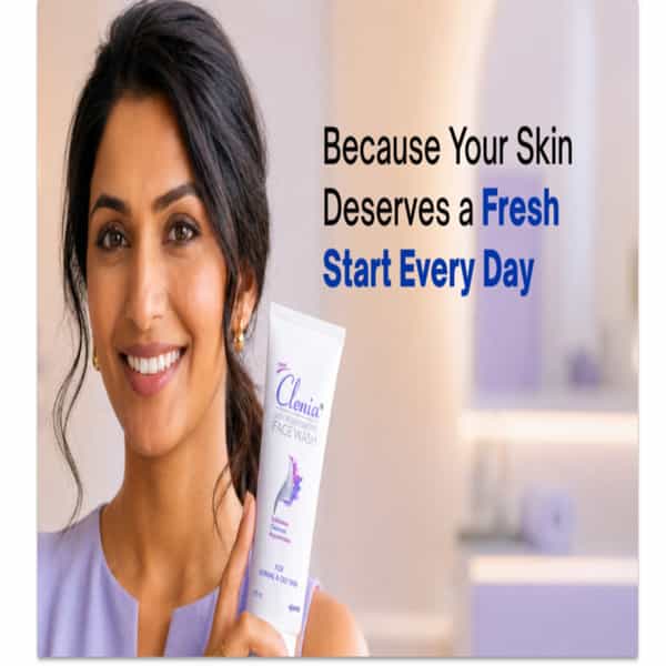 New Clenia Skin Rejuvenating Face Wash Exfoliates Cleanses Rejuvenates For Normal & Oily Skin 100Ml