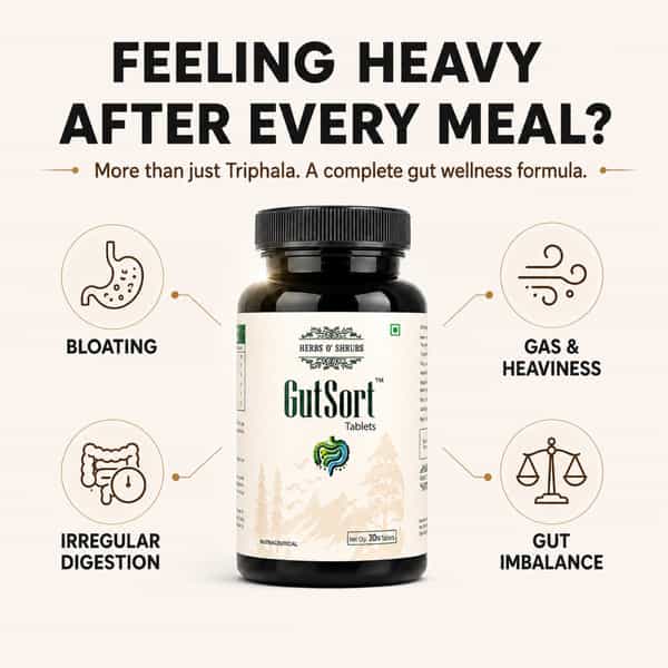Herbs O' Shrubs Gutsort | 30 Tablets