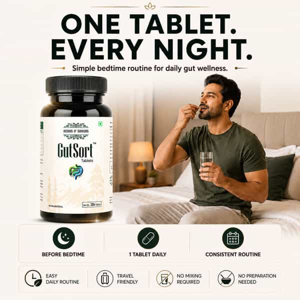Herbs O' Shrubs Gutsort | 30 Tablets