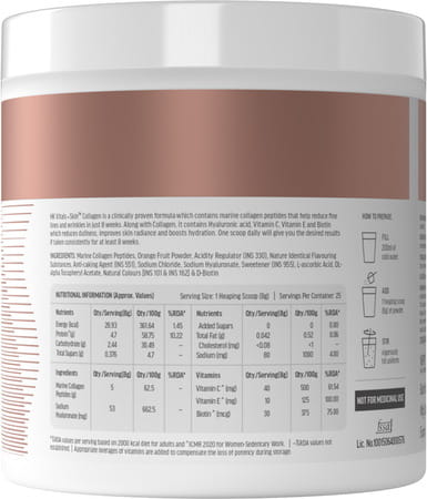 Healthkart Hk Marine Collagen (Lemon| 200g) + Sipper