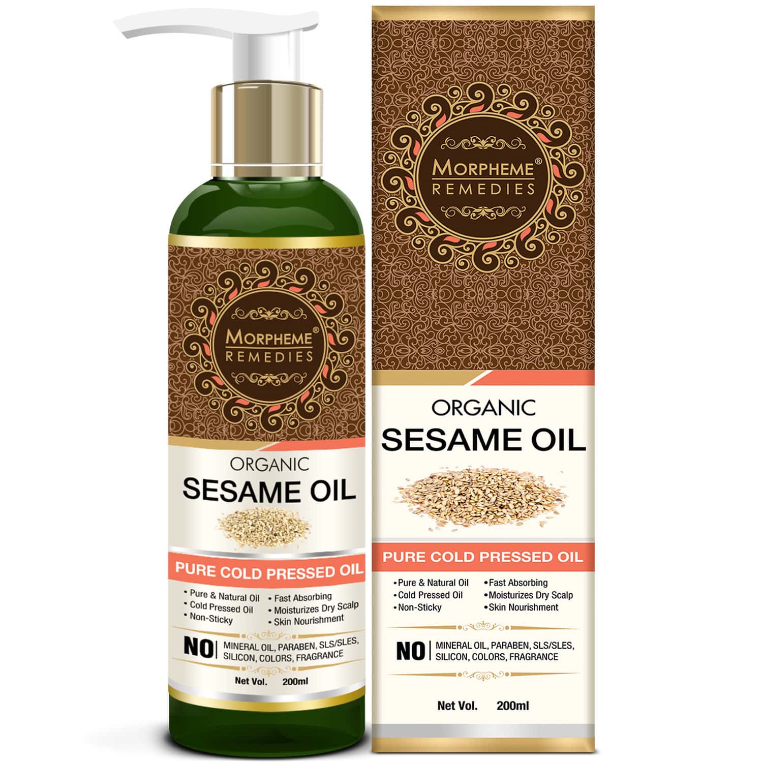 Morpheme Remedies Organic Sesame Oil - 200 Ml