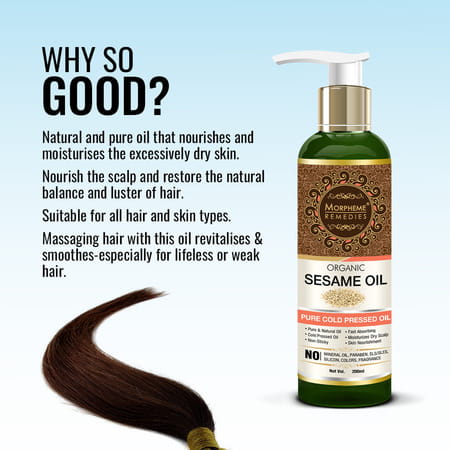 Morpheme Remedies Organic Sesame Oil - 200 Ml