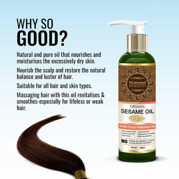 Morpheme Remedies Organic Sesame Oil - 200 Ml