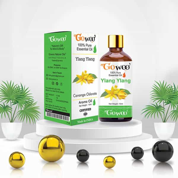 Pack Of 2 Ylang Ylang Essential Oil & Jojoba Carrier Oil - 100% Pure & Natural Oil