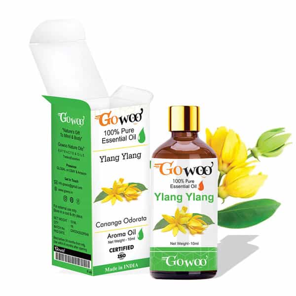 Pack Of 2 Ylang Ylang Essential Oil & Jojoba Carrier Oil - 100% Pure & Natural Oil