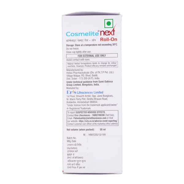 Cosmelite Next Bottle Of 50Ml Roll On