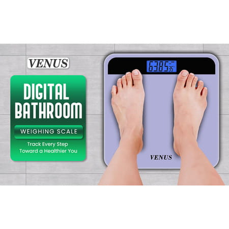 Venus (India) Electronic Digital Personal Bathroom Weight Machine | Upto 180kg | Eps-2799-New-Purple