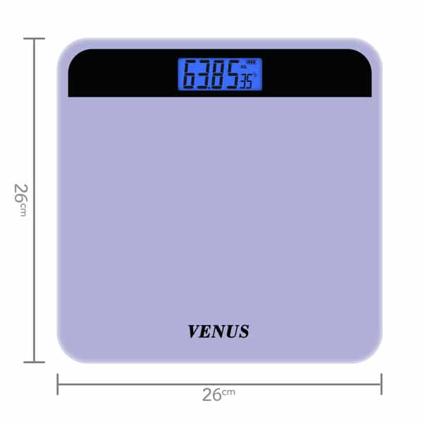Venus (India) Electronic Digital Personal Bathroom Weight Machine | Upto 180Kg | Eps-2799-New-Purple