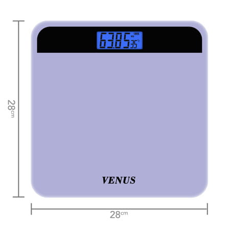 Venus (India) Electronic Digital Personal Bathroom Weight Machine | Upto 180kg | Eps-2799-New-Purple