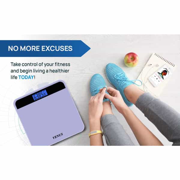 Venus (India) Electronic Digital Personal Bathroom Weight Machine | Upto 180Kg | Eps-2799-New-Purple
