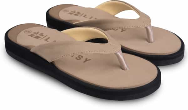 Liveasy Essentials Diabetic & Orthopedic Slippers - Cream Women - Size Uk-8