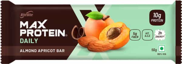 Ritebite Max Protein Daily - Almond Apricot 300G Bar - Pack Of 6 (50G X 6)