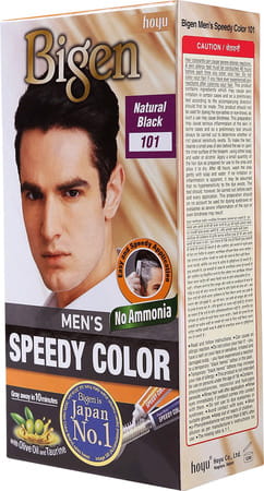 Bigen Men'S Speedy Color Natural Black 101 80g (Pack Of 4)