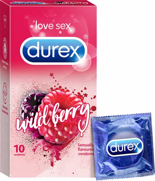 Durex Wild Berry Flavoured Condoms -10