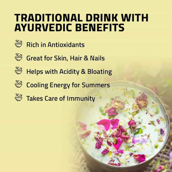 Auric Instant Ayurvedic Thandai Powder - With Real Nuts | Seeds And Spices 250Gm