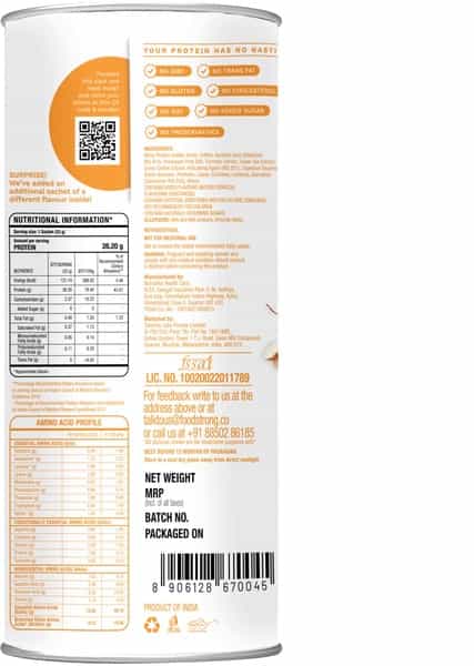 Foodstrong Shape Shake Kesar Badam Lite-Whey Isolate Protein- 1 Tube (16 Sachets- 528G)