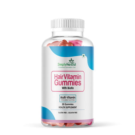 Simply Herbal Hair Vitamin Biotin Gummies