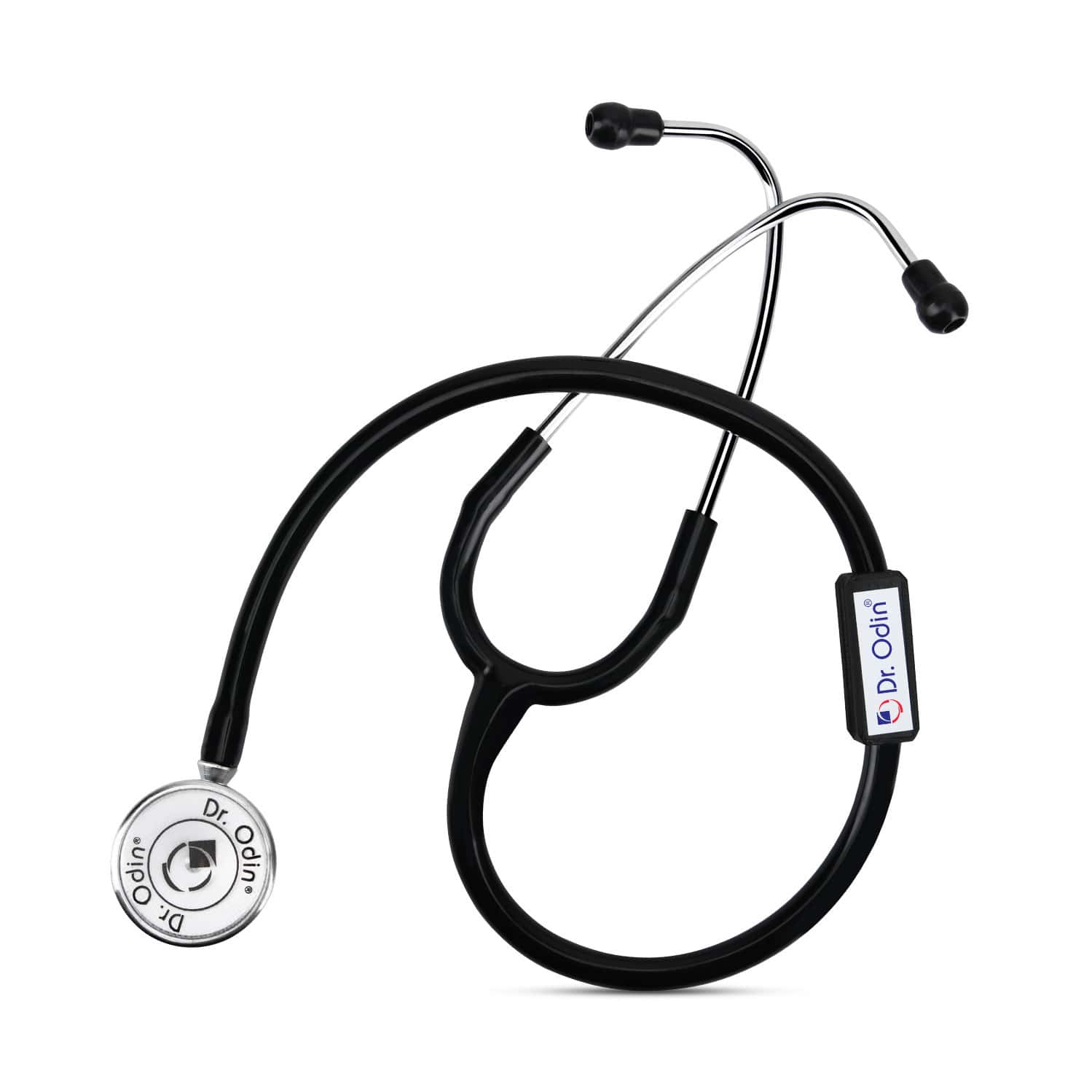 Dr. Odin Basic Stethoscope With Extra Diaphgram And Ear Knobs (black)
