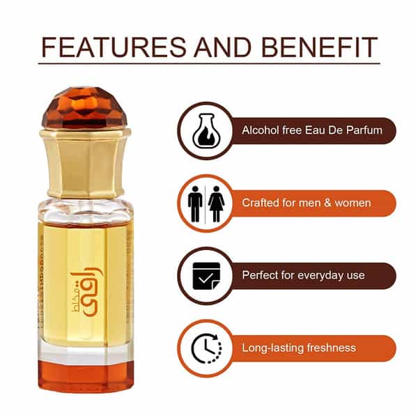 Ajmal Aurum Edp 75Ml Perfume For Women And Mukhallat Raaqi Cp Attar 10Ml For Unisex