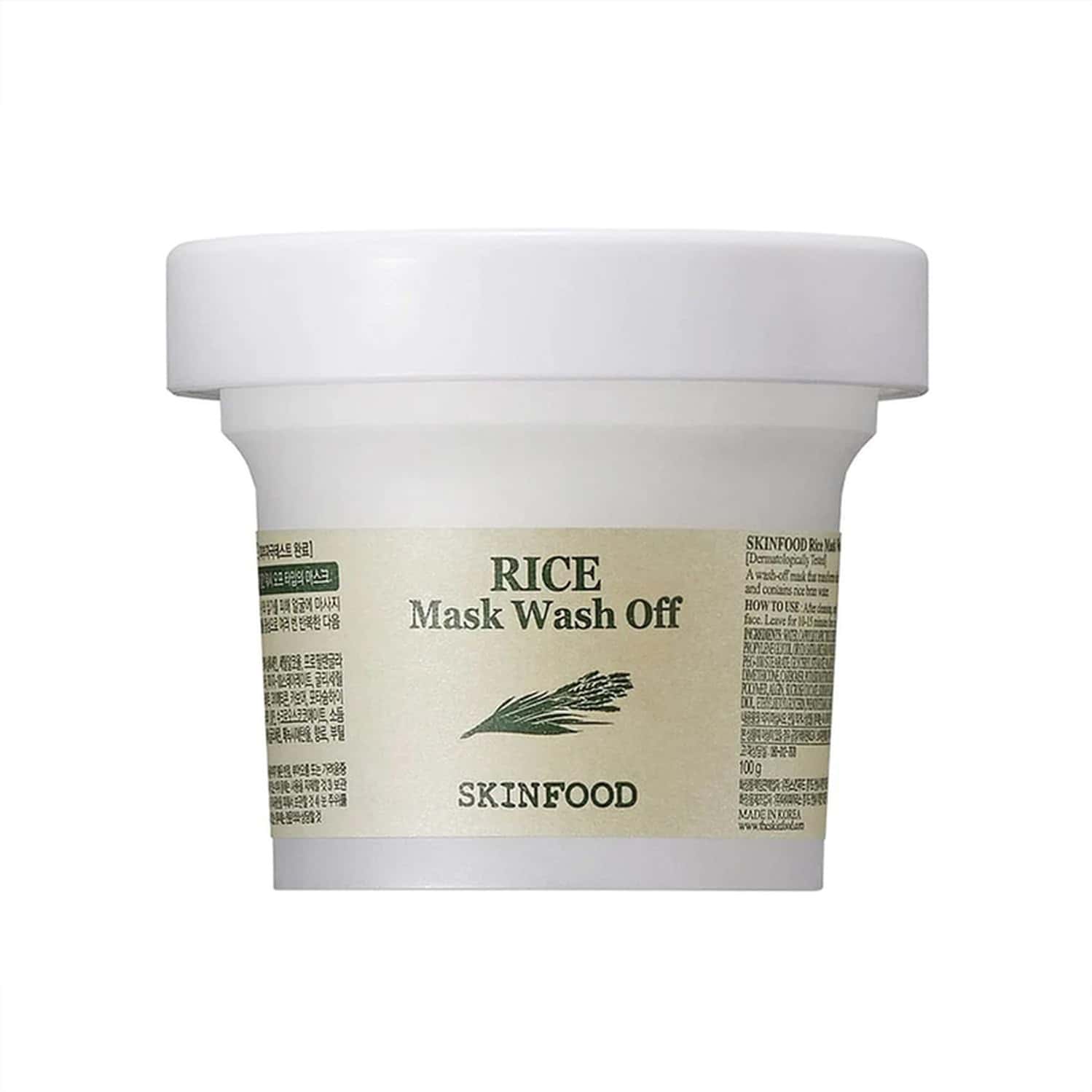 Skinfood Rice Mask Wash Off - Korean Face Cleanser - Korean Skincare - 120g