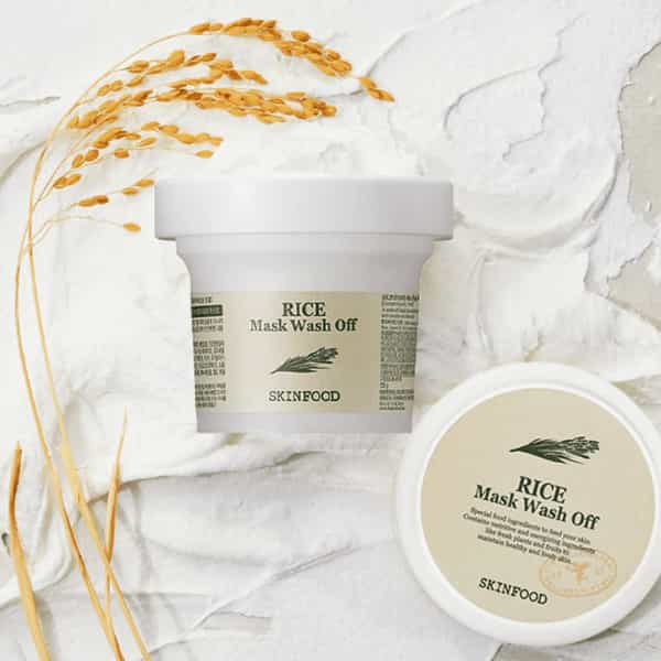 Skinfood Rice Mask Wash Off - Korean Face Cleanser - Korean Skincare - 120G