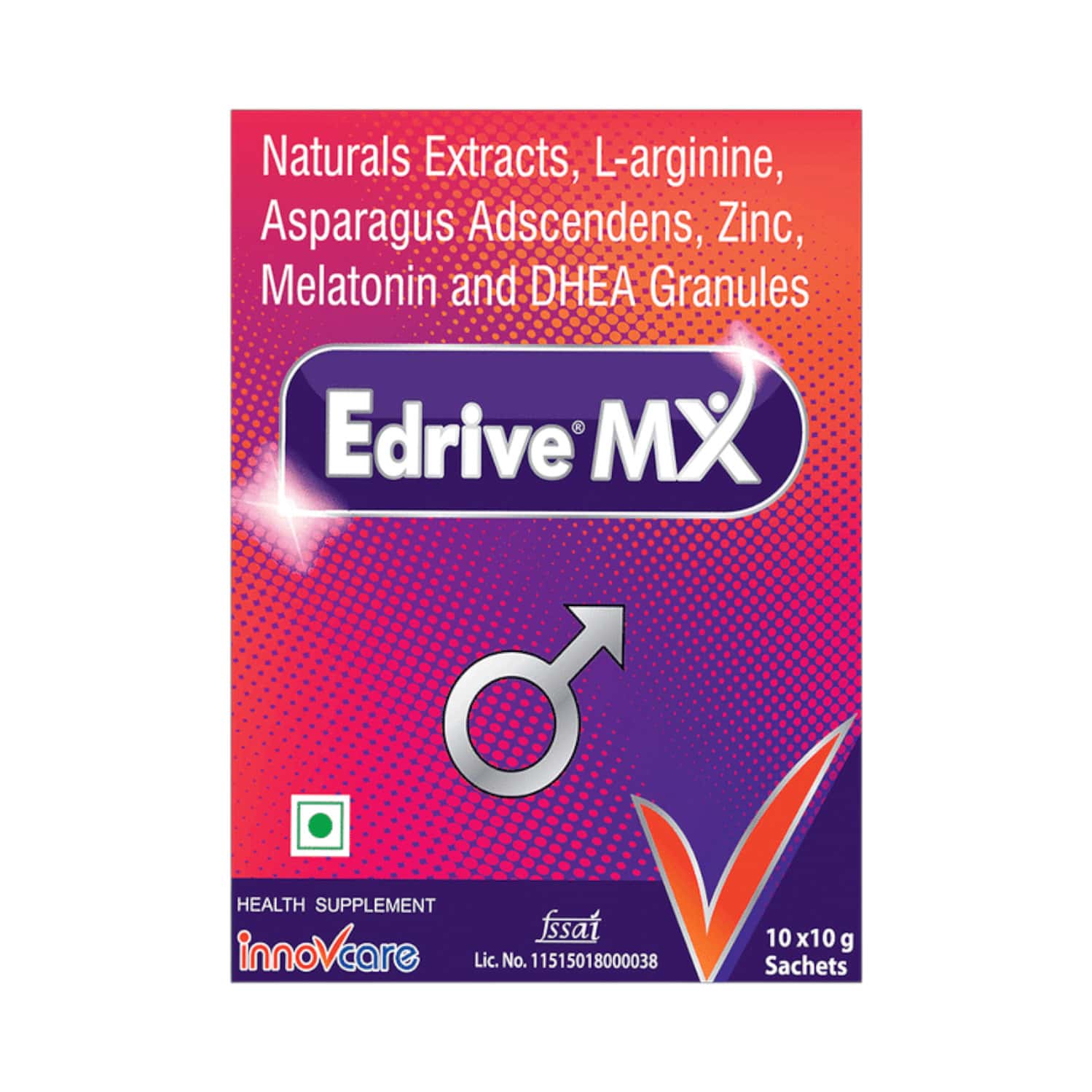 Edrive Mx Sugar Free Sachet Of 10gm Garnules