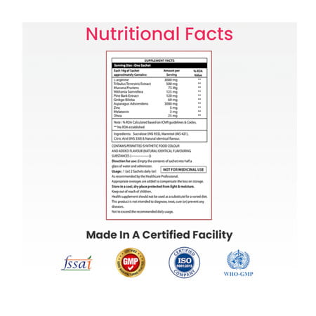 Edrive Mx Sugar Free Sachet Of 10gm Garnules