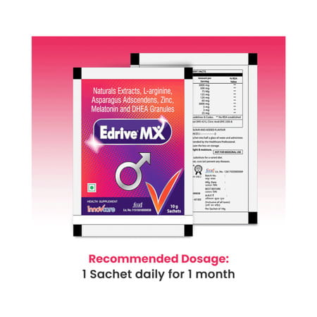 Edrive Mx Sugar Free Sachet Of 10gm Garnules