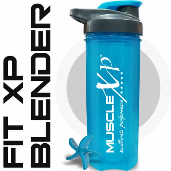 Musclexp Gym Shaker Fit Xp Blender Guarantee Shaker 700 Ml For Protein Sipper Bottle (Blue)
