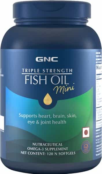 Gnc Triple Strength Fish Oil Mini - 750 Mg- 120 Enteric Coated Mini Softgels