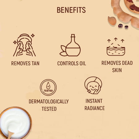 Salon In A Box De-Tan | With Tamarind And Curd | Suitable For All Skin Types | No Bleach | 150 Ml