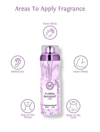 Sweet Heart Floral Bouquet Italy (Purplle) Deodorant Perfumed Bodyspray 200Ml