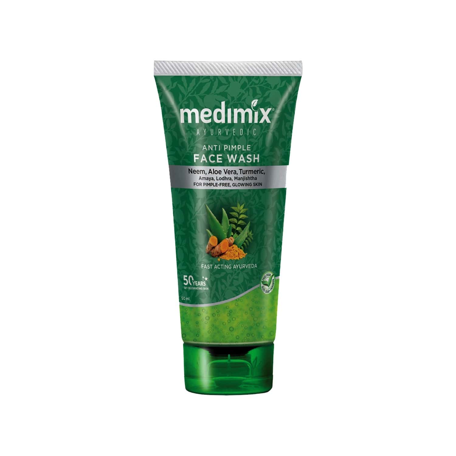 Buy MEDIMIX AYURVEDIC ANTI PIMPLE FACE WASH 50ML Online & Get Upto 60