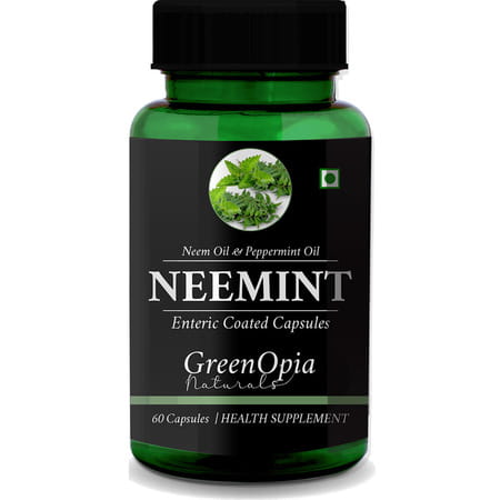 Greenopia Neemint Enteric Coated 60 Liquid Filled Vegetarian Capsules