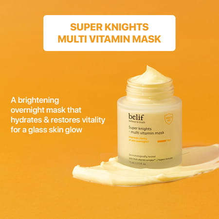 Belif Super Knights Korean Multi Vitamin Sleeping Mask Hydrating Night Cream With Niacinamide 75ml