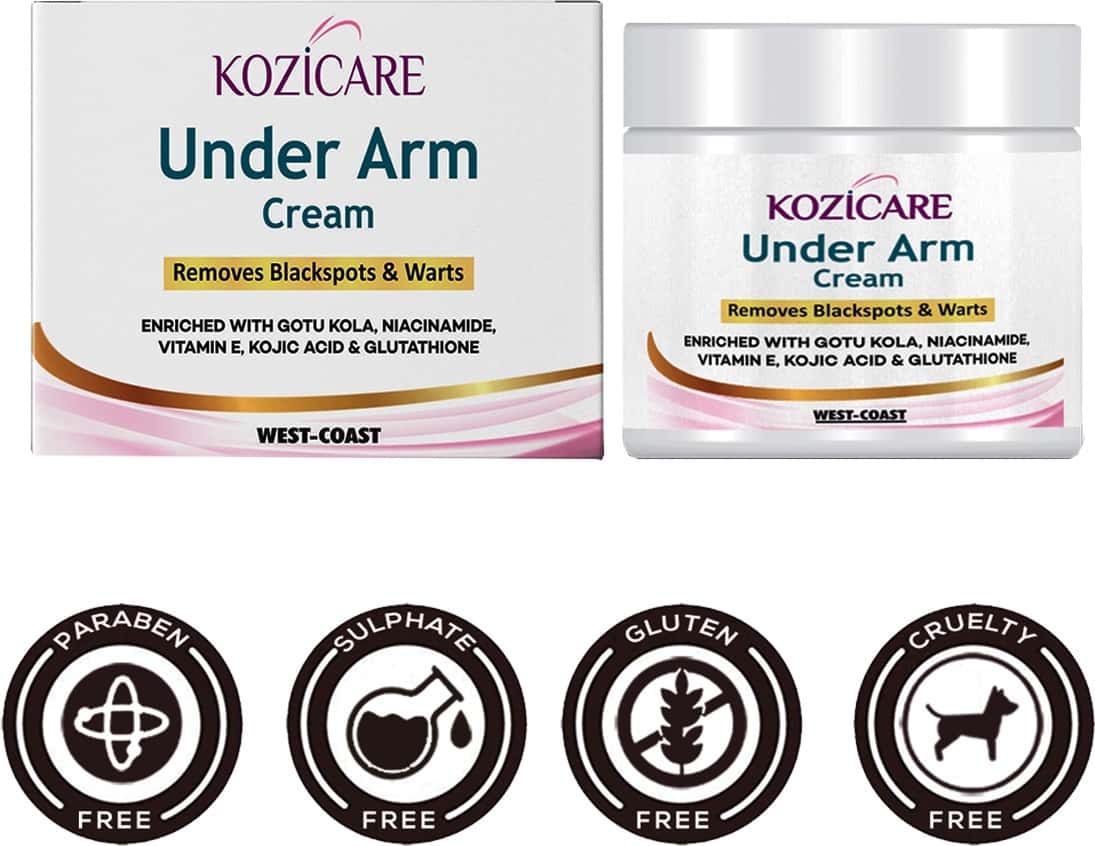 Kozicare Under Arm Cream For Remove Black Spots & Warts - 50gm